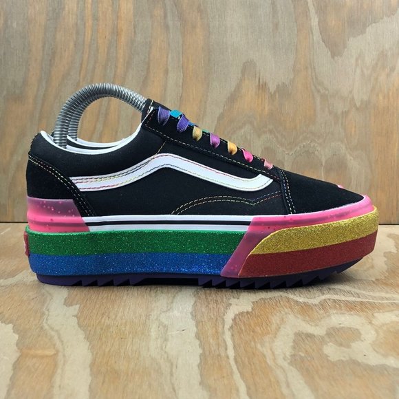 rainbow platform vans